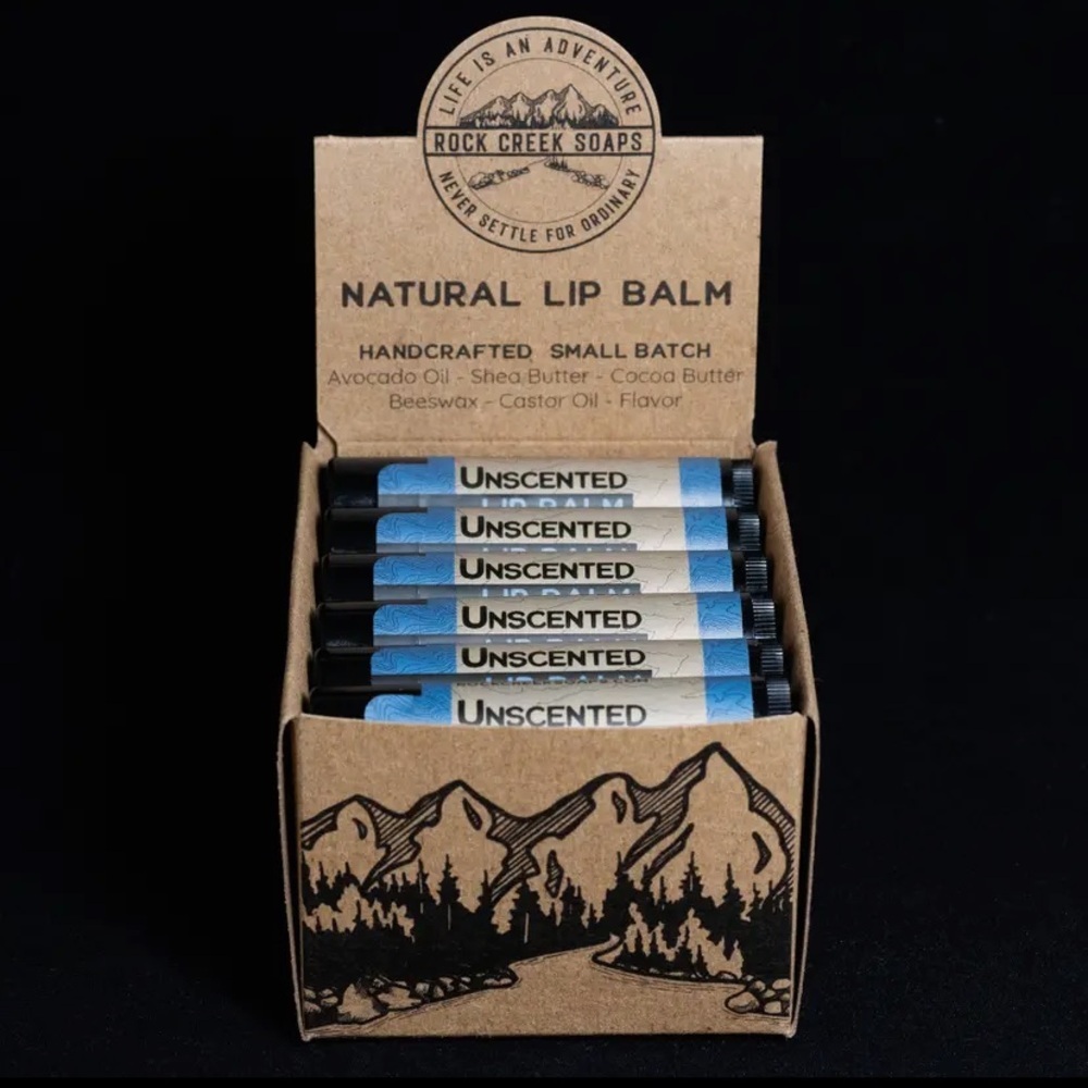 Rock Creek Soaps Unscented Lip Balm
